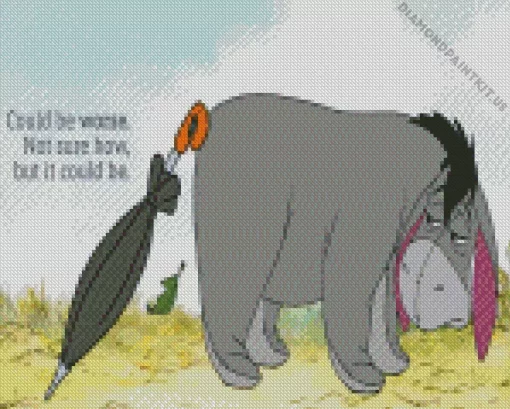 Sad Eeyore Diamond Painting