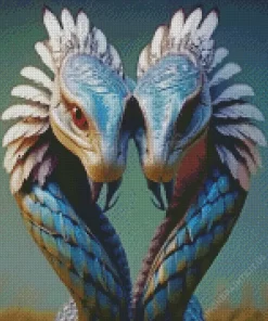 Snakes With Feathers Diamond Painting