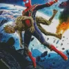 Spider Man Saving Groot Diamond Painting