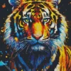 Splash Green Eyes Tiger Diamond Painting