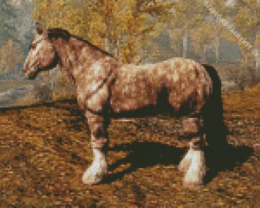 Spotted Horse Skyrim Diamond Painting