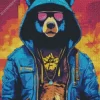 Stylish Gangsta Bear Diamond Painting