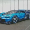 Super Blue Car Diamond Painting