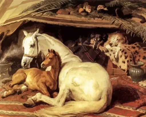 The Arab Tent by Edwin Landseer Diamond Painting