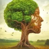 Tree Face Nature Diamond Painting