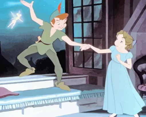 Wendy And Peter Pan Diamond Painting