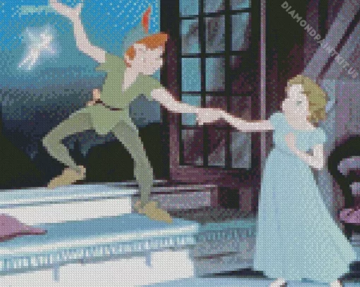 Wendy And Peter Pan Diamond Painting