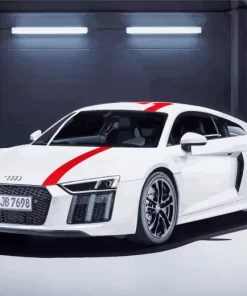 White Audi i8 Diamond Painting