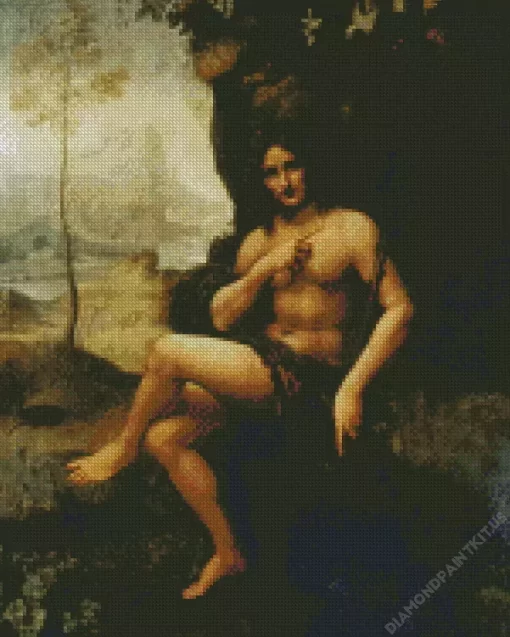 Bacchus By Leonardo Da Vinci Diamond Painting