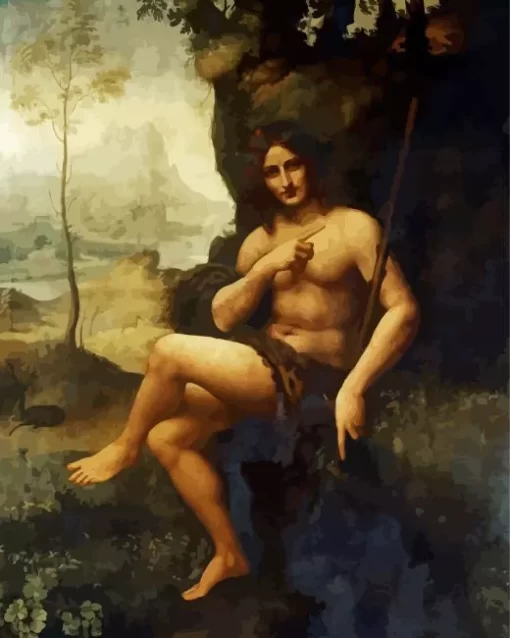 Bacchus By Leonardo Da Vinci Diamond Painting