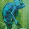 Blue Chameleon Diamond Painting