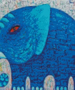 Blue Elephant Art Diamond Painting