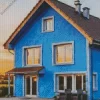 Blue House Diamond Painting