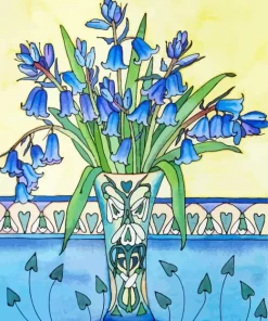 Bluebells Vase Diamond Painting