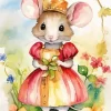 Fairytale Princess Mouse Diamond Painting