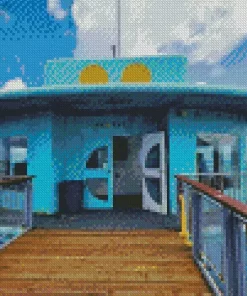 Fish Eye Underwater Observatory Diamond Painting