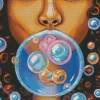 Girl Blowing Bubble Gum Diamond Painting