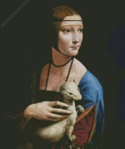 Lady With An Ermine By Leonardo Da Vinci Diamond Painting