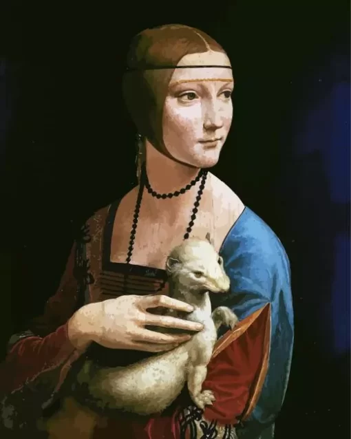 Lady With An Ermine By Leonardo Da Vinci Diamond Painting