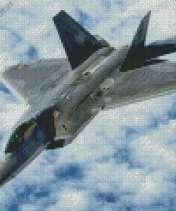 Lockheed Martin F22 Diamond Painting