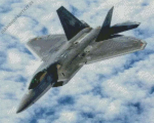 Lockheed Martin F22 Diamond Painting