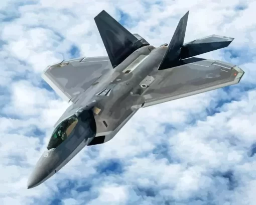 Lockheed Martin F22 Diamond Painting