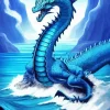 Ocean Blue Dragon Diamond Painting