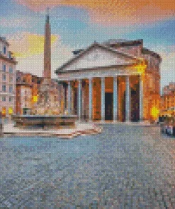 Pantheon Rome Diamond Painting