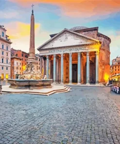 Pantheon Rome Diamond Painting