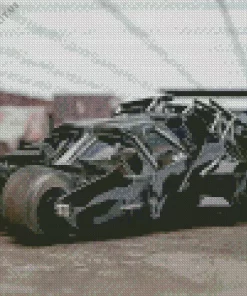 The Batmobile Car Diamond Painting