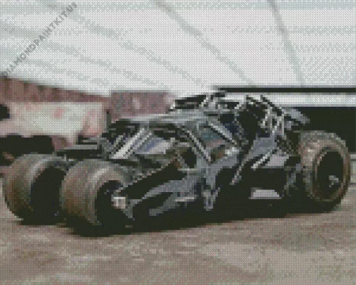 The Batmobile Car Diamond Painting