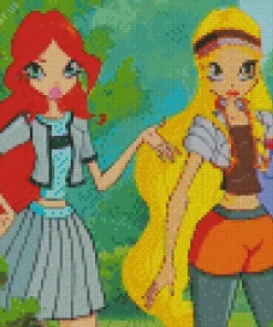 Winx Club Bloom And Stella Diamond Painting