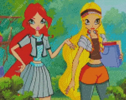 Winx Club Bloom And Stella Diamond Painting