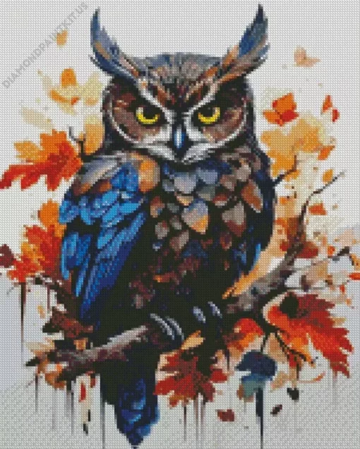 Aesthetic Fierce Owl Art Diamond Painting