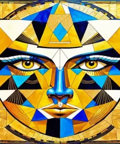 Aesthetic Geometric Face Diamond Painting