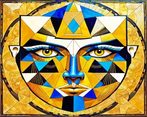 Aesthetic Geometric Face Diamond Painting