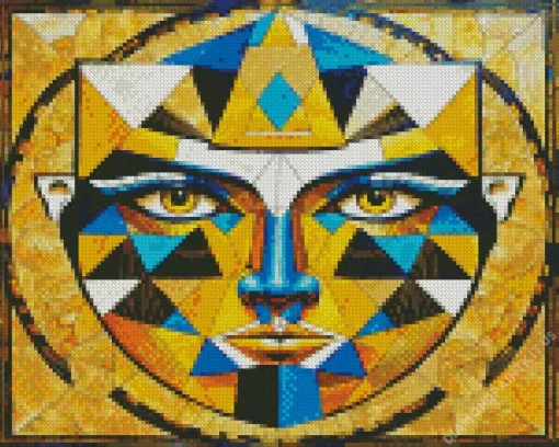 Aesthetic Geometric Face Diamond Painting