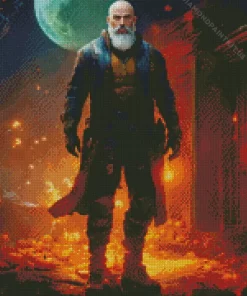 Badass Old Man Diamond Painting