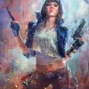 Badass Woman Art Diamond Painting