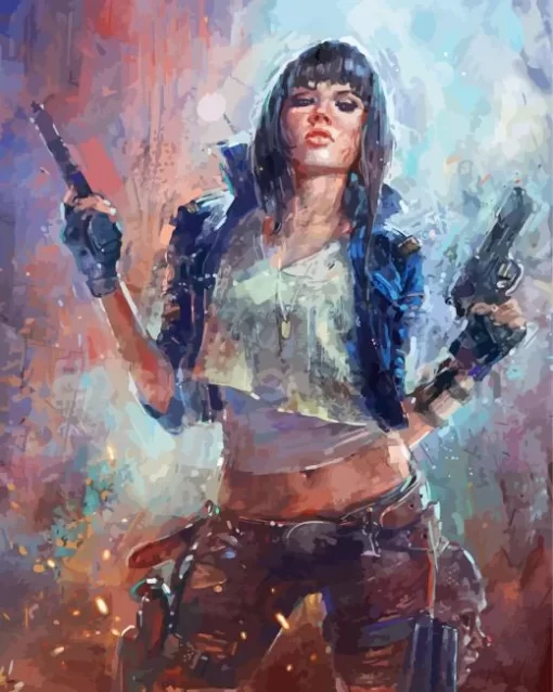 Badass Woman Art Diamond Painting