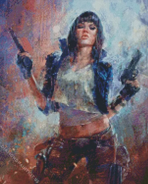 Badass Woman Art Diamond Painting