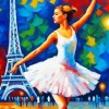 Ballerina In Paris Diamond Painting