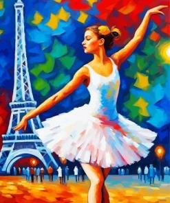 Ballerina In Paris Diamond Painting