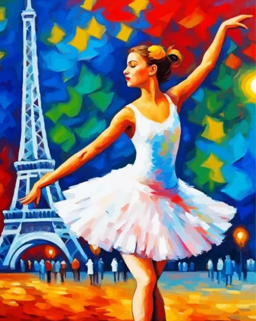 Ballerina In Paris Diamond Painting