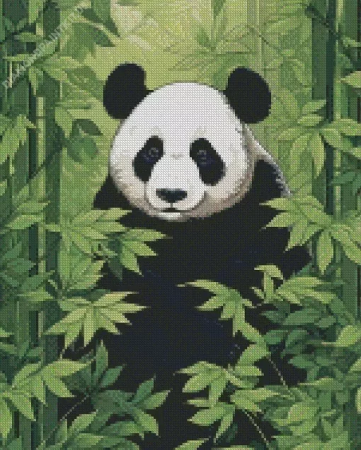 Bamboo Panda Diamond Painting