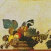 Basket Of Fruit By Caravaggio Diamond Painting