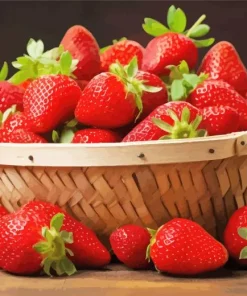 Basket Of Strawberries Diamond Painting