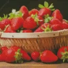 Basket Of Strawberries Diamond Painting