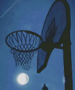 Basketball Moon Diamond Painting