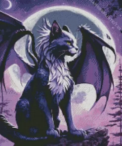 Bat And Cat Diamond Painting